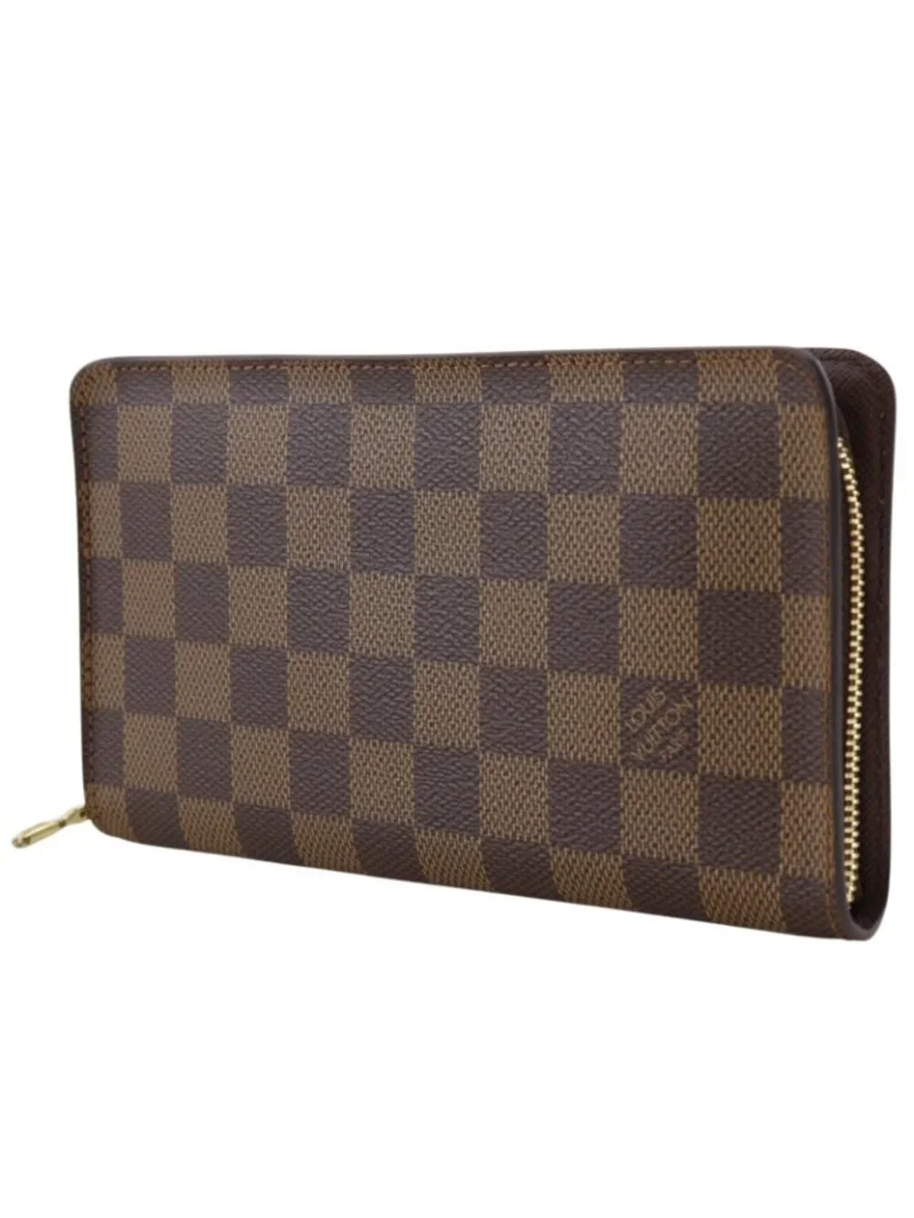 Louis Vuitton Porte-Monnaie Zip Around Damier Canvas Brown